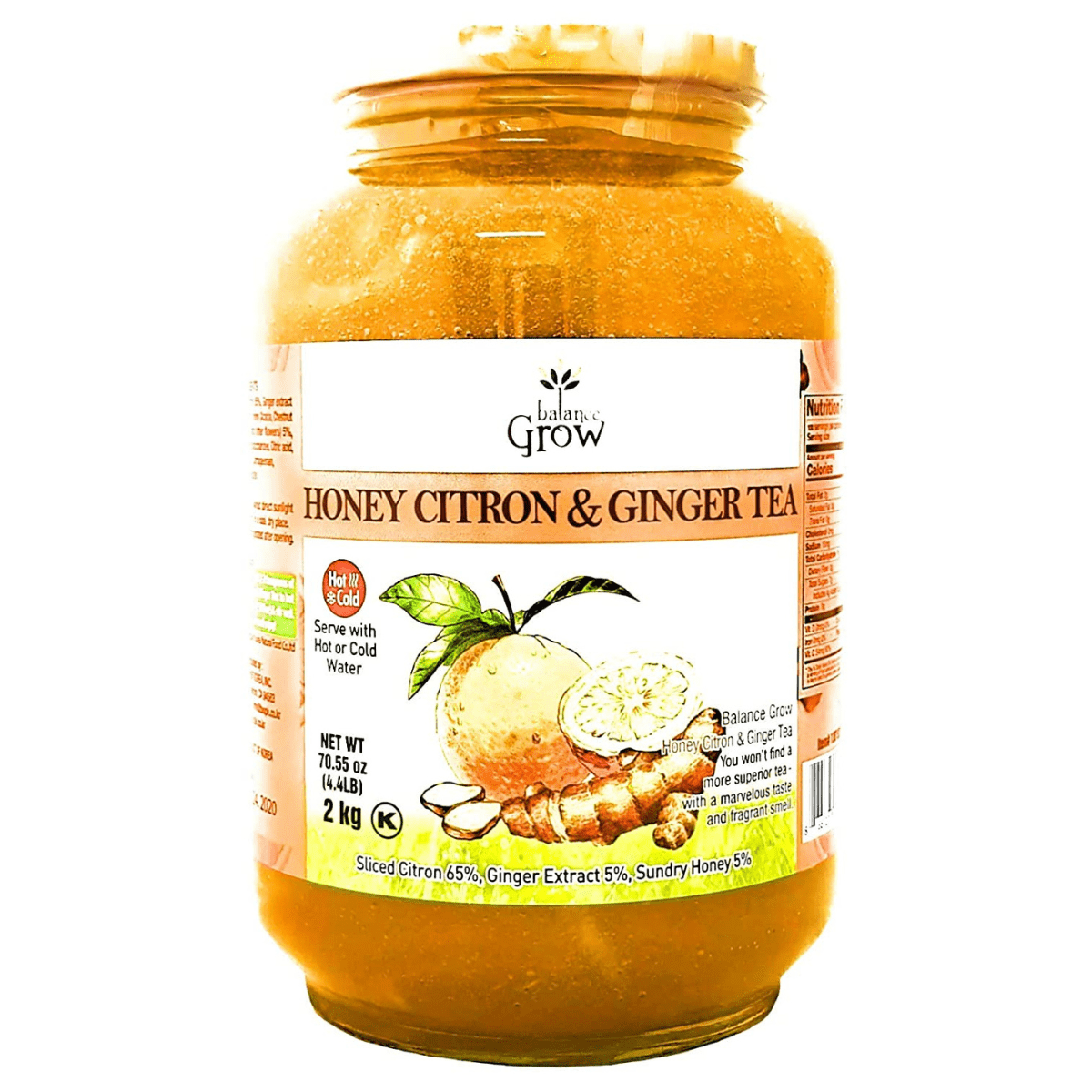 Balance Grow Honey Citron and Ginger Tea - 2 kg - Haz Tu Pedido
