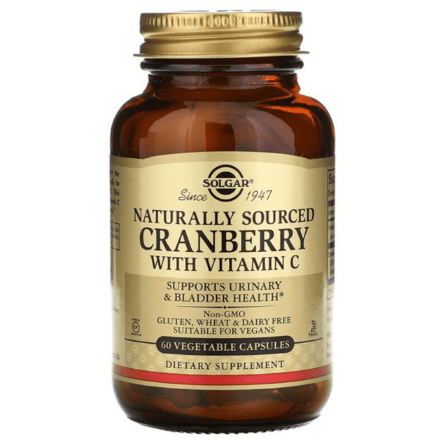 Solgar Natural Cranberry with Vitamin C - 60 Cápsulas Vegetales - Haz Tu Pedido