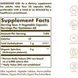 Solgar Spirulina 750 mg - 250 Vegetable Capsules - Haz Tu Pedido