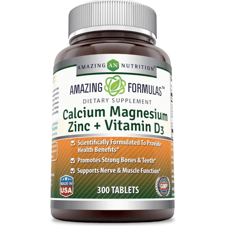 Amazing Nutrition Calcium Magnesium Zinc + Vitamin D3 - Haz Tu Pedido