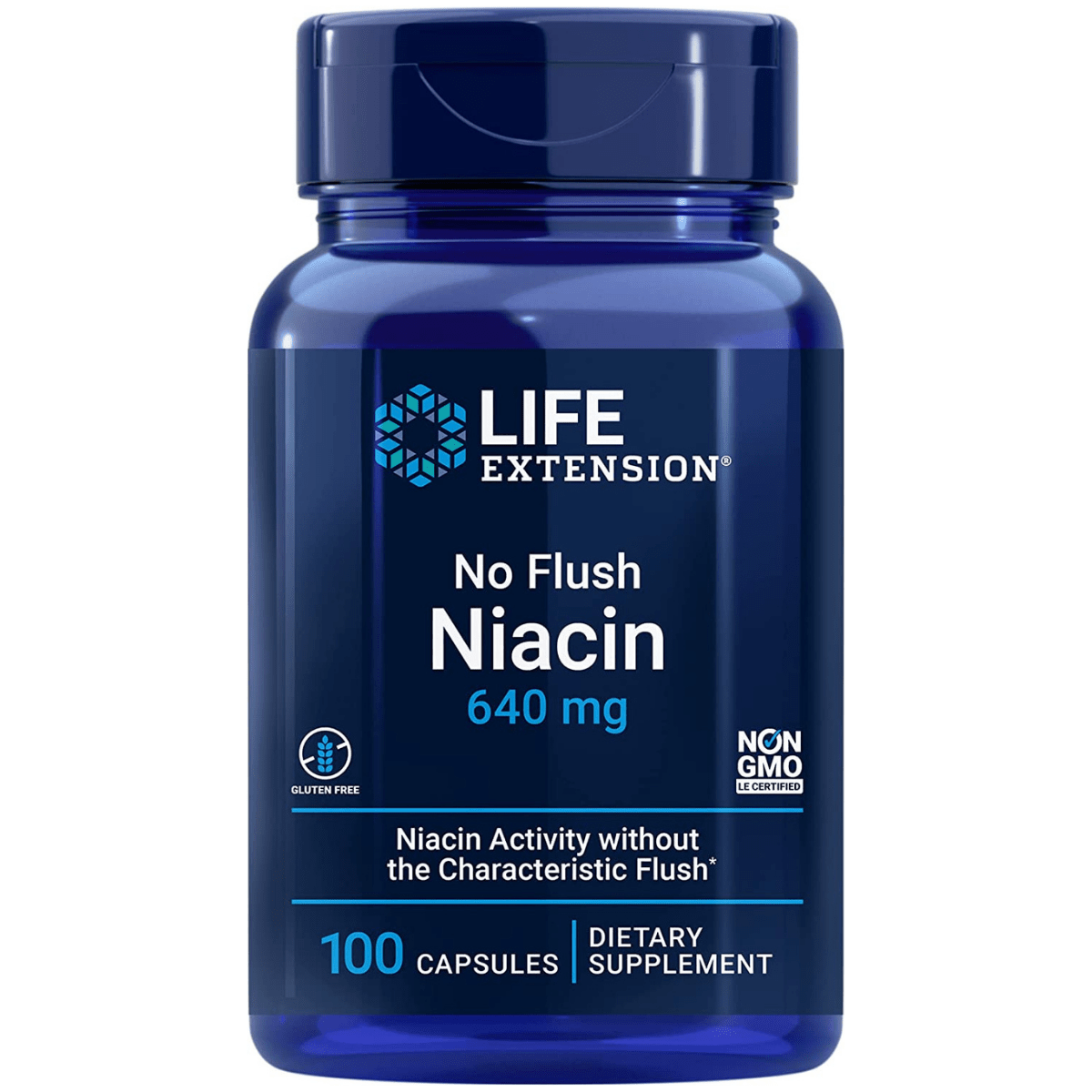 Life Extension  No Flush Niacin 640 mg - 100 Cápsulas - Haz Tu Pedido