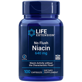 Life Extension  No Flush Niacin 640 mg - 100 Cápsulas - Haz Tu Pedido