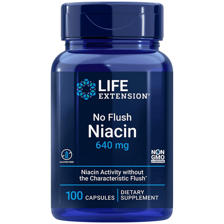 Life Extension  No Flush Niacin 640 mg - 100 Cápsulas - Haz Tu Pedido