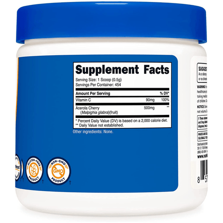 Nutricost Vitamin C & Acerola Cherry - Haz Tu Pedido