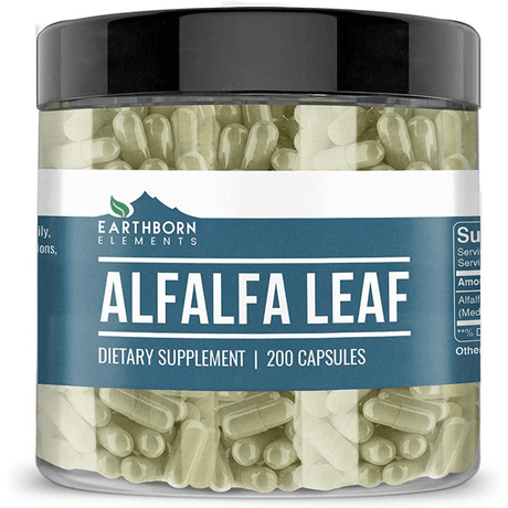 Earthborn Elements Alfalfa Leaf - 200 Cápsulas - Haz Tu Pedido