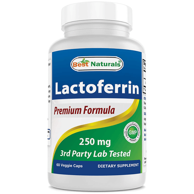 Best Naturals Lactoferrin 250 mg - 60 Cápsulas Vegetales - Haz Tu Pedido