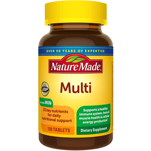 Nature Made Multi with Iron - 130 Tabletas - Haz Tu Pedido