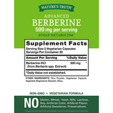 Natures Truth Berberine 500 mg - 60 Cápsulas Vegetarianas - Haz Tu Pedido
