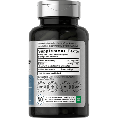 Horbaach Calcium D-Glucarate 1000 mg - 120 Cápsulas - Haz Tu Pedido