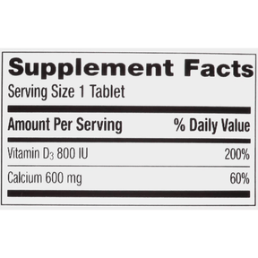 Calcio con Vitamina D3 - 600 mg - Haz Tu Pedido