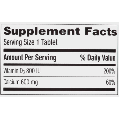 Calcio con Vitamina D3 - 600 mg - Haz Tu Pedido
