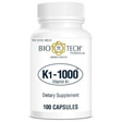 Bio-Tech Vitamina K1 - 1000 mcg - 100 Cápsulas - Haz Tu Pedido
