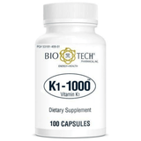 Bio-Tech Vitamina K1 - 1000 mcg - 100 Cápsulas - Haz Tu Pedido