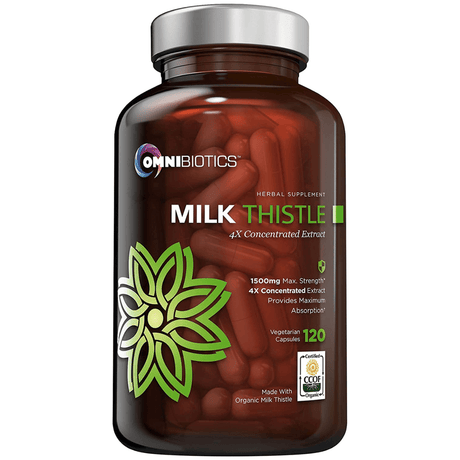 OmniBiotics Milk Thistle 1500 mg - 120 Cápsulas Vegetarianas - Haz Tu Pedido