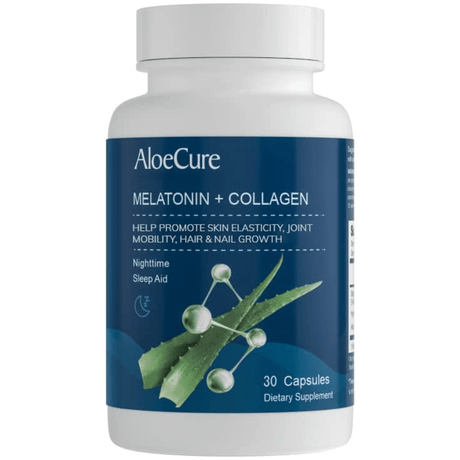 Aloecure Melatonin + Collagen - 30 Cápsulas - Haz Tu Pedido