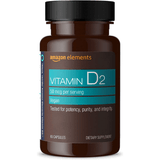 Amazon Elements Vitamin D2 - 50 mcg - 65 Cápsulas - Haz Tu Pedido