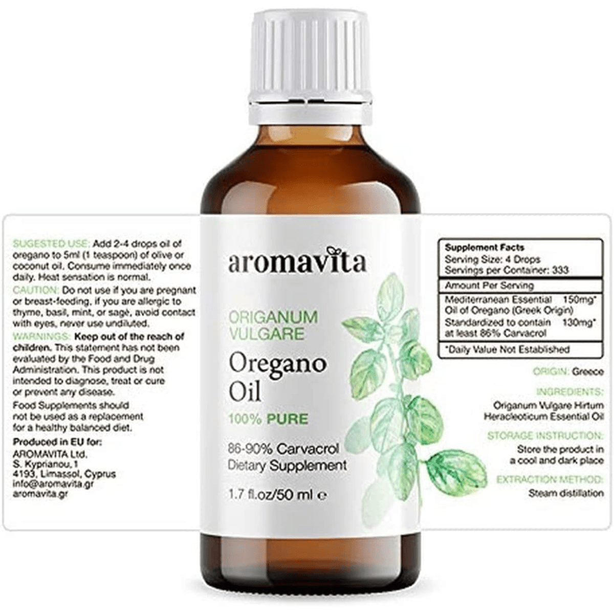 Aromativa 100% Pure Greek Oregano Oil - Haz Tu Pedido
