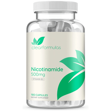 Clear Formulas Nicotinamide 500 mg - 180 Cápsulas - Haz Tu Pedido