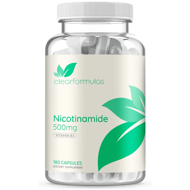 Clear Formulas Nicotinamide 500 mg - 180 Cápsulas - Haz Tu Pedido