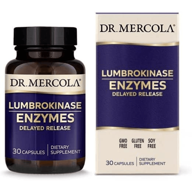 Dr. Mercola Lumbrokinase Enzymes - 30 Cápsulas - Haz Tu Pedido