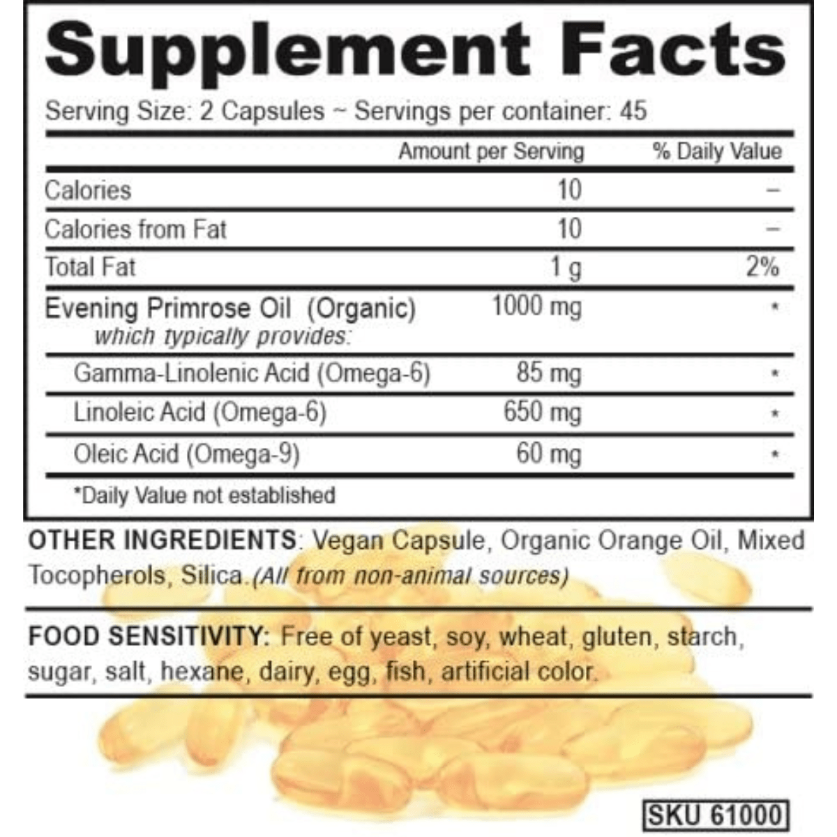 Deva Nutrition Evening Primrose Oil - 90 Cápsulas Veganas - Haz Tu Pedido