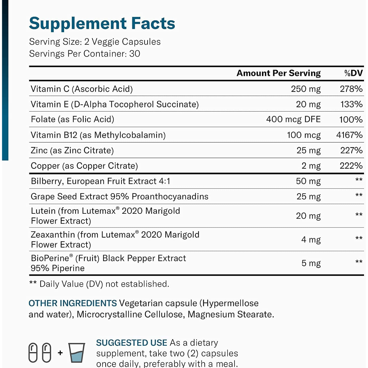 Physicians Choice Areds 2 Eye Vitamins - 60 Cápsulas Vegetales - Haz Tu Pedido