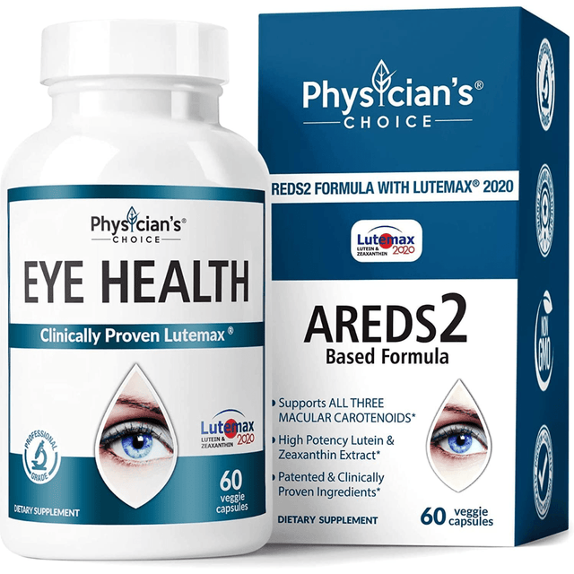 Physicians Choice Areds 2 Eye Vitamins - 60 Cápsulas Vegetales - Haz Tu Pedido