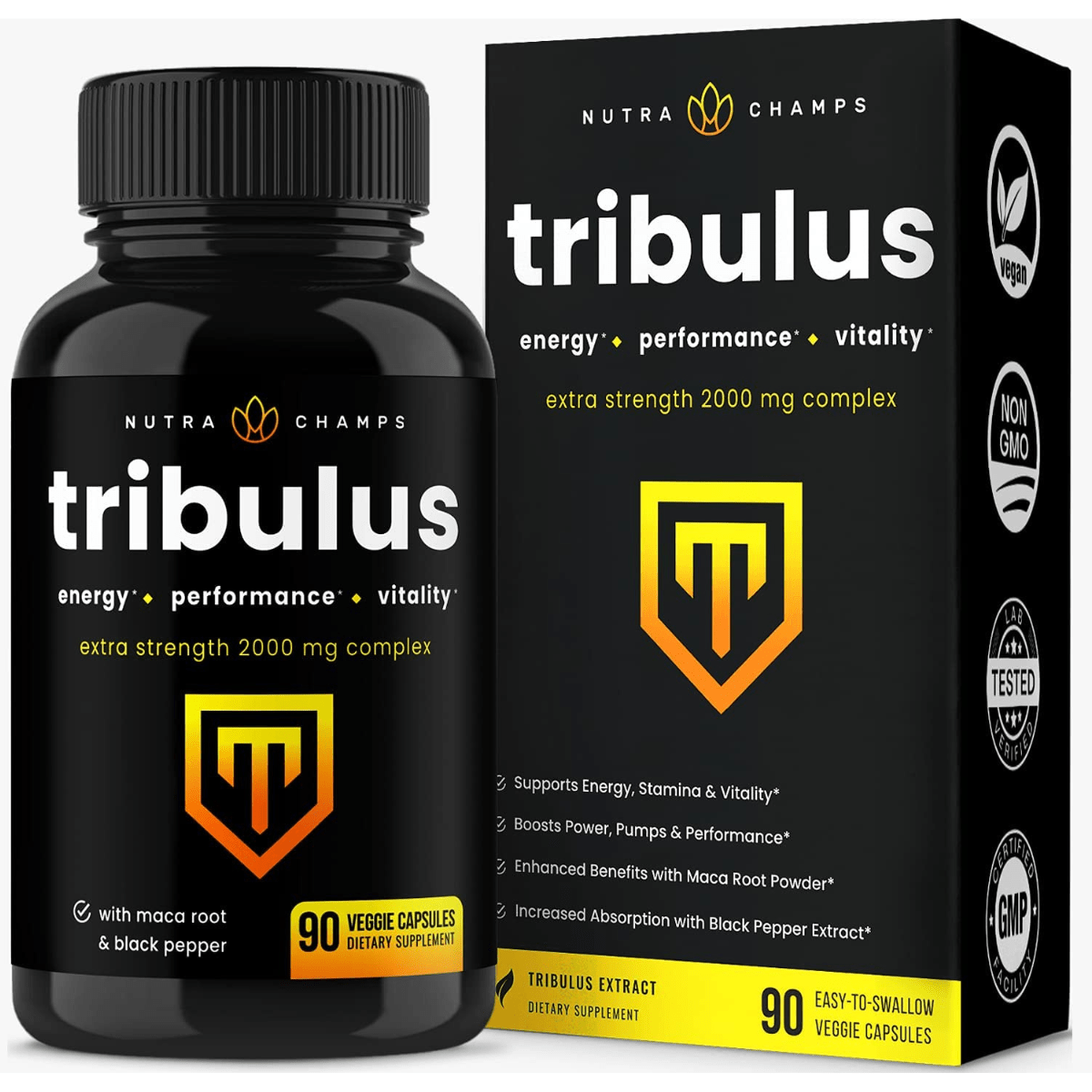NutraChamps Tribulus - 90 Cápsulas Vegetales - Haz Tu Pedido