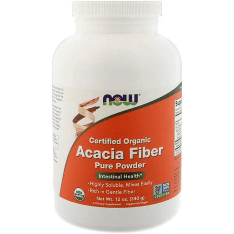 NOW Foods Acacia Fiber Organic Powder - 340 g - Haz Tu Pedido