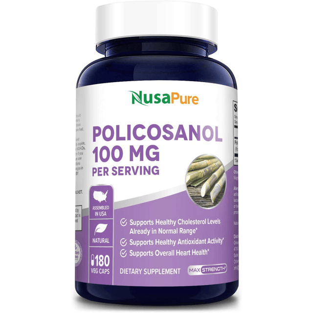 NusaPure Policosanol 100 mg - 180 Cápsulas Vegetales - Haz Tu Pedido