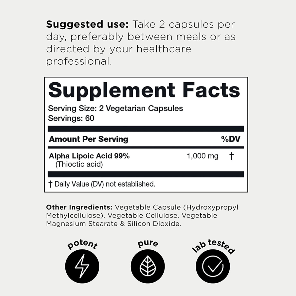 Toniiq Alpha Lipoic Acid - 120 Cápsulas - Haz Tu Pedido