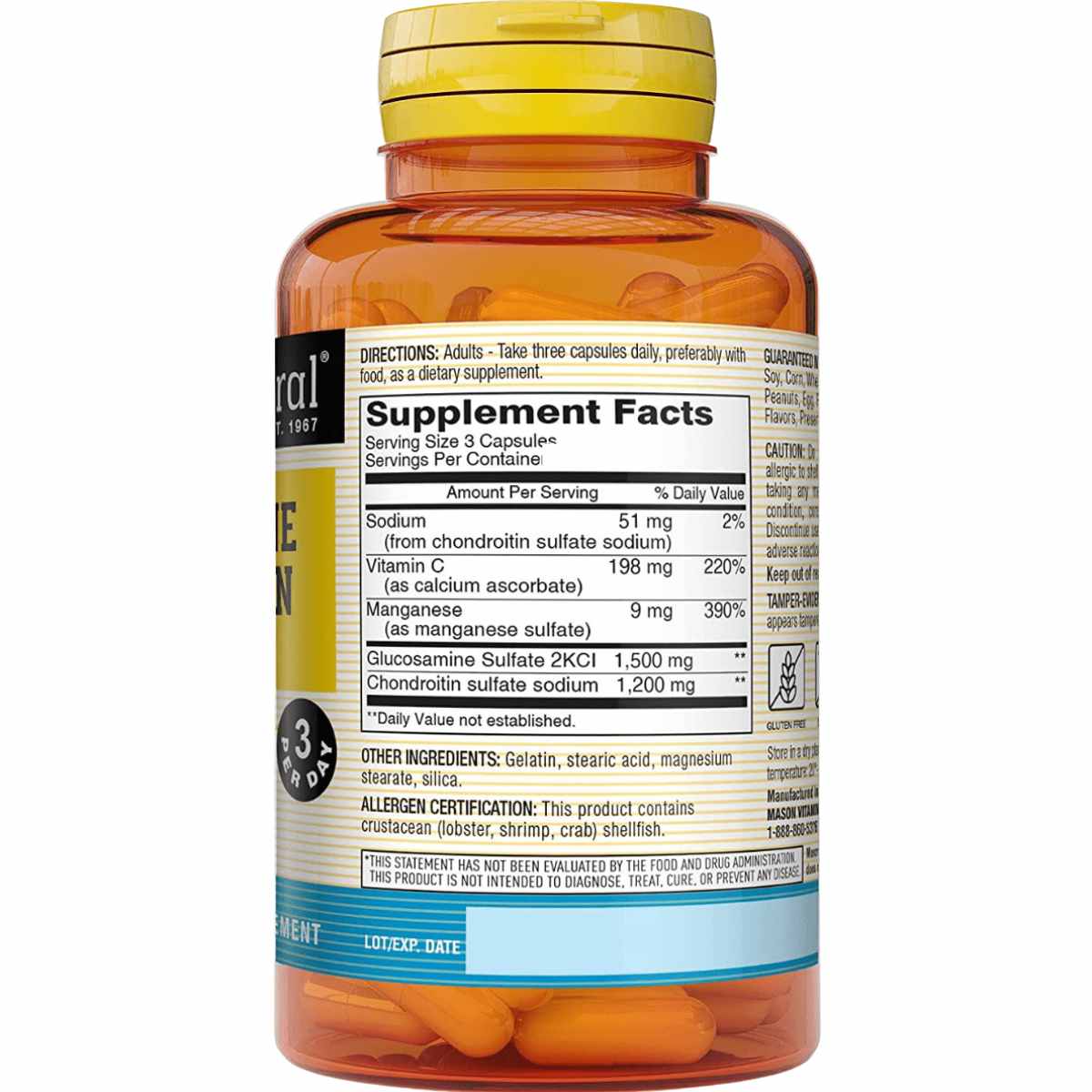 Glucosamina con Condroitina - 180 Cápsulas - Haz Tu Pedido