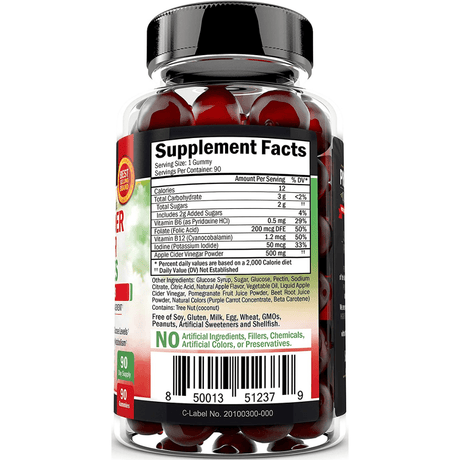 BioSchwartz Apple Cider Vinegar - 90 Gomitas - Haz Tu Pedido