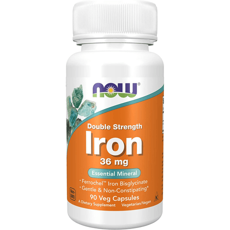 NOW Foods Iron 36 mg - 90 Cápsulas Veganas - Haz Tu Pedido