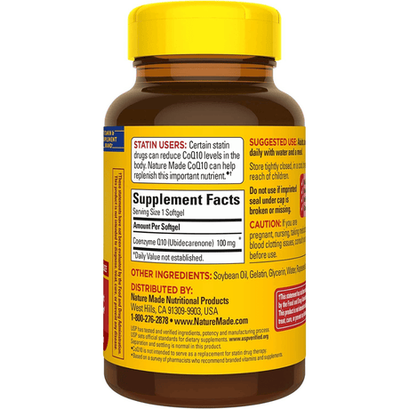 Nature Made CoQ10 - 100 mg - Haz Tu Pedido