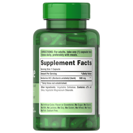 Puritans Pride Berberine 500 mg - 60 Cápsulas - Haz Tu Pedido