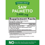 Natures Truth Saw Palmetto 2400 mg - 120 Cápsulas de Liberación Rápida - Haz Tu Pedido