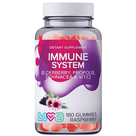 LIVS Immune System - Frambuesa - 180 Gomitas - Haz Tu Pedido