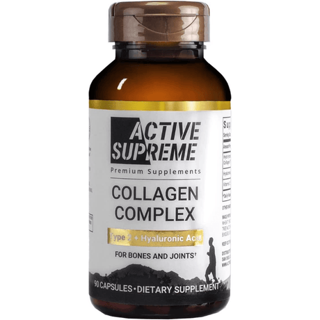Active Supreme Collagen Complex Tipo 2 with Hyaluronic Acid and Vitamin C - 90 Cápsulas - Haz Tu Pedido