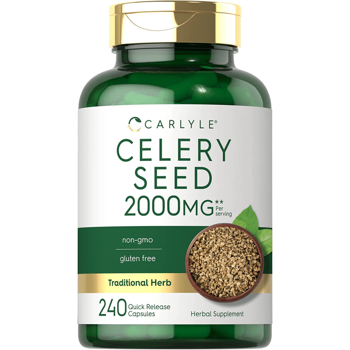 Carlyle Celery Seed Extract 2000 mg - 240 Cápsulas de Liberación Rápida - Haz Tu Pedido