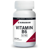 Kirkman Vitamin B-6 - 50 mg - 100 Cápsulas - Haz Tu Pedido