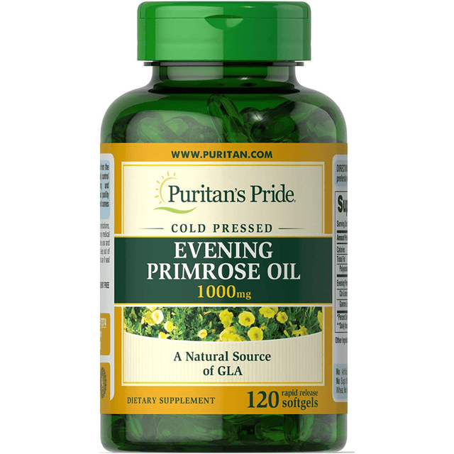 Puritans Pride Evening Primrose Oil 1000 Mg - 120 Cápsulas Blandas - Haz Tu Pedido