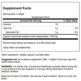 Swanson Caprylic Acid 600 mg - 60 Cápsulas Blandas - Haz Tu Pedido