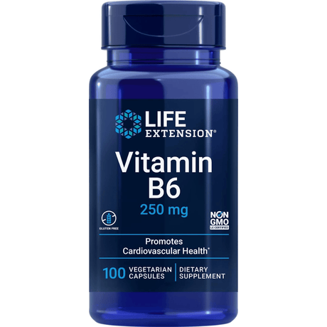 Life Extension Vitamin B6 - 250 mg - 100 Cápsulas Vegetarianas - Haz Tu Pedido