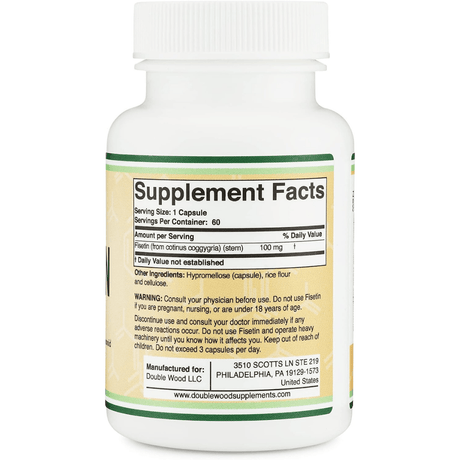 Double Wood Fisetin 100 mg - 60 Cápsulas - Haz Tu Pedido