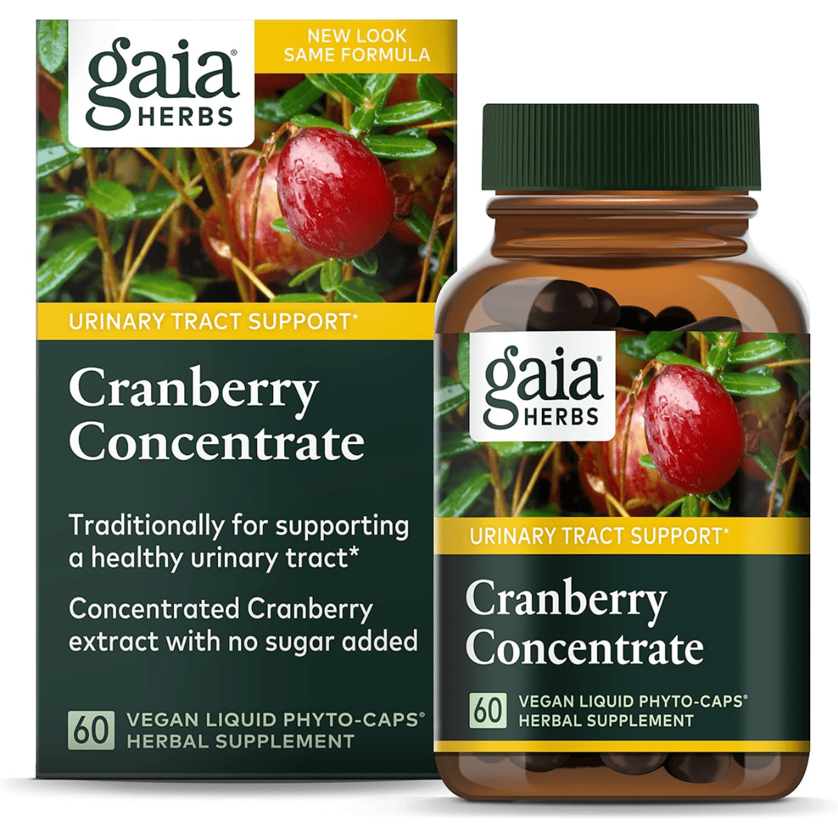 Gaia Herbs Cranberry Concentrate - 60 Capsulas Liquidas Veganas - Haz Tu Pedido
