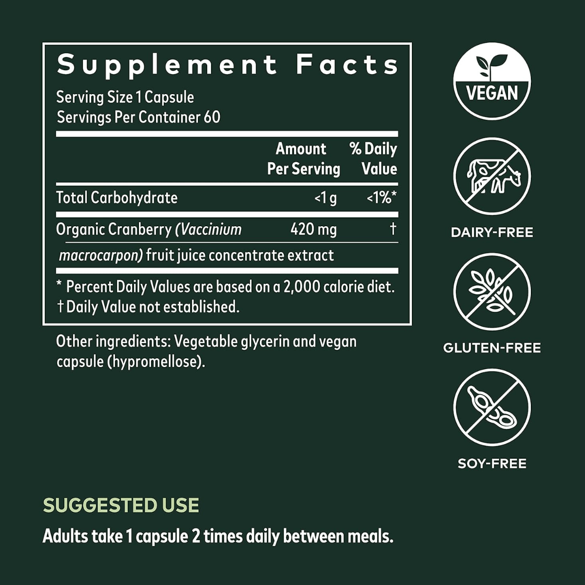 Gaia Herbs Cranberry Concentrate - 60 Capsulas Liquidas Veganas - Haz Tu Pedido