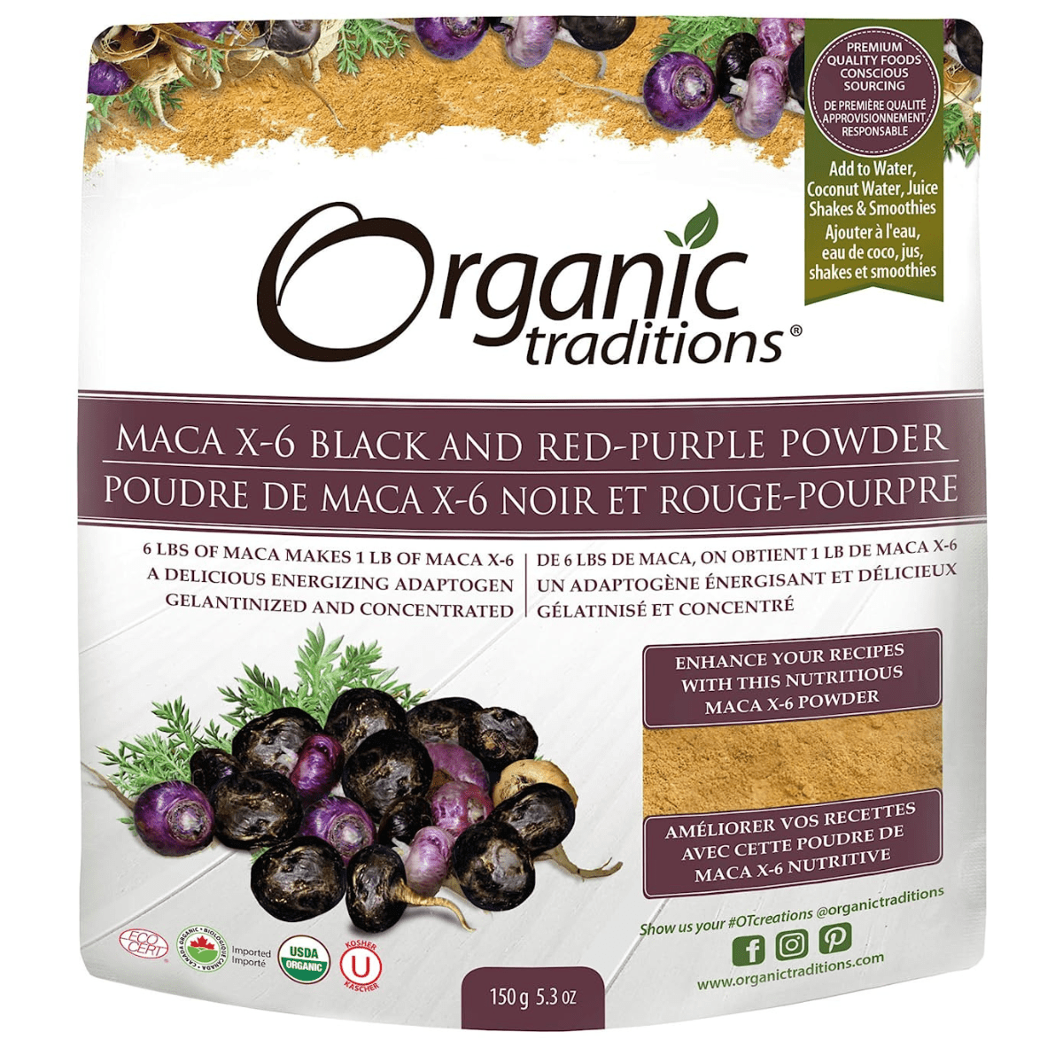 Organic Traditions Maca X-6 - 150 g - Haz Tu Pedido