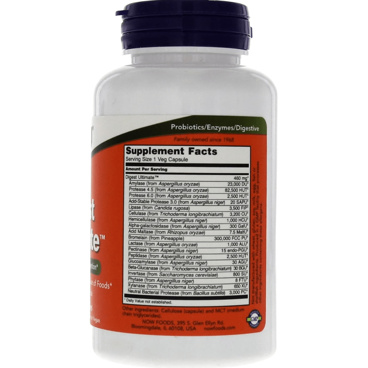 NOW Foods Digest Ultimate - 120 Cápsulas Vegetales - Haz Tu Pedido