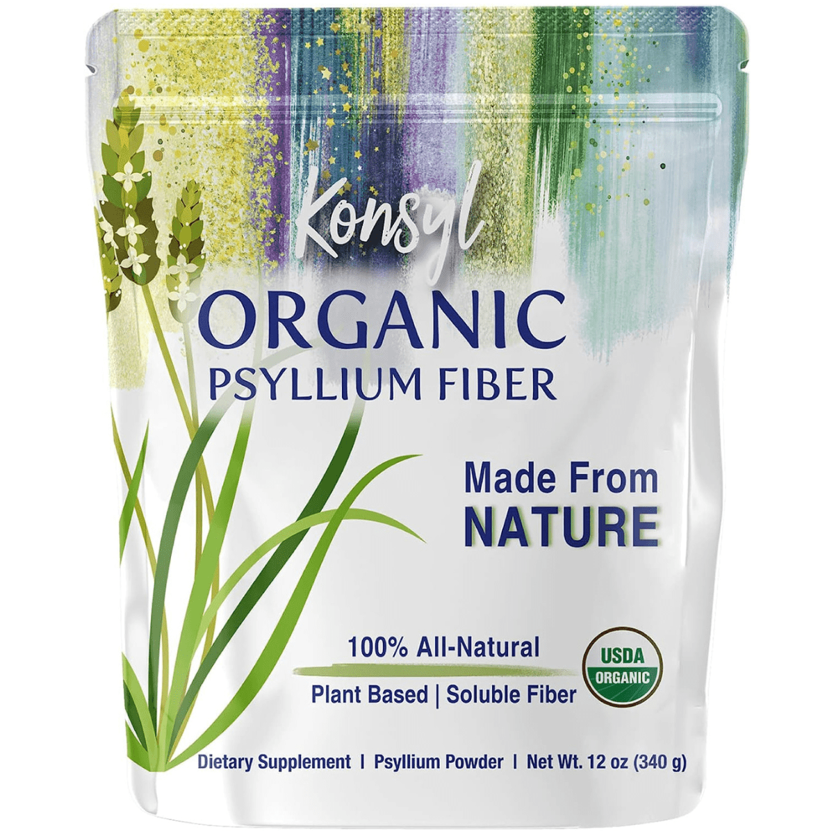 konsyl Organic Psyllium Fiber - 340 g - Haz Tu Pedido